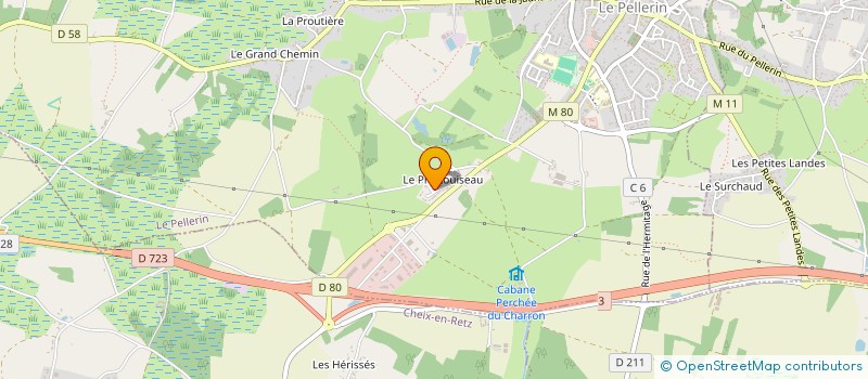 localisation de l'entreprise MADAME CORINNE INGREMEAU  LE PELLERIN