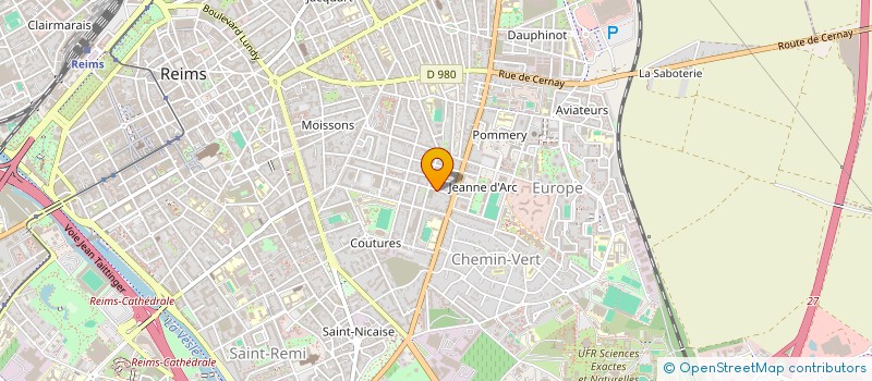 localisation de l'entreprise MADAME CORINNE JACQUET  REIMS