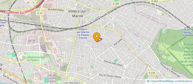 localisation de l'entreprise MADAME CORINNE JACQUET à CHAMPIGNY-SUR-MARNE