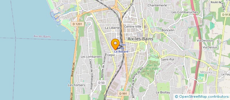 localisation de l'entreprise MADAME CORINNE JONVILLE  AIX-LES-BAINS