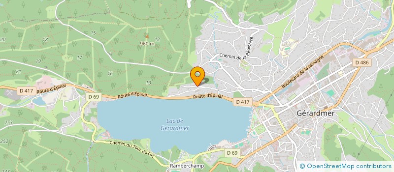 localisation de l'entreprise MADAME CORINNE JOSSE  GERARDMER