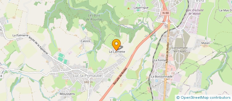 localisation de l'entreprise MADAME CORINNE JULHE à LUC-LA-PRIMAUBE