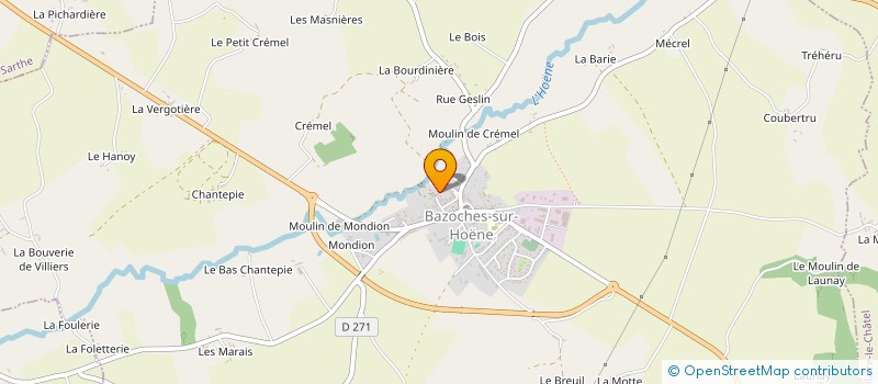 localisation de l'entreprise MADAME CORINNE KERIO à BAZOCHES-SUR-HOENE