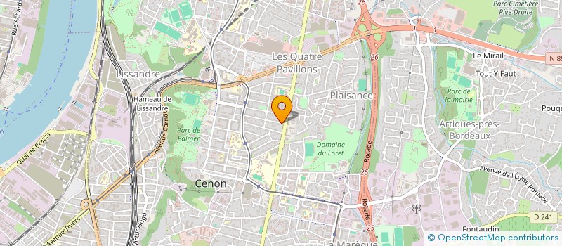 localisation de l'entreprise MADAME CORINNE LABARERE à CENON
