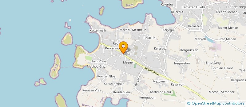 localisation de l'entreprise MADAME CORINNE LABOUREL  PLOUGUERNEAU