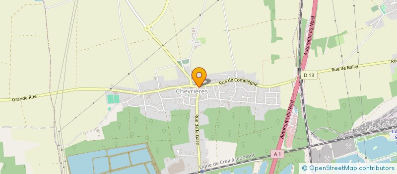 localisation de l'entreprise MADAME CORINNE LAGACHE  CHEVRIERES