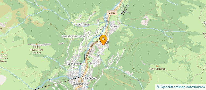 localisation de l'entreprise MADAME CORINNE LAHOUN  CAUTERETS