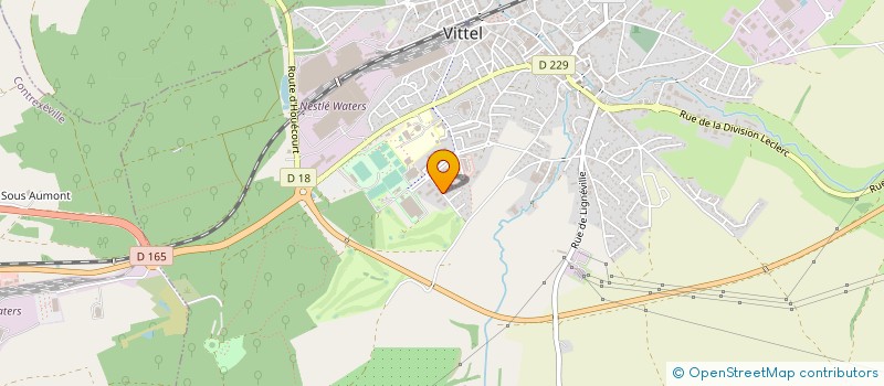 localisation de l'entreprise MADAME CORINNE LANGEVIN  VITTEL