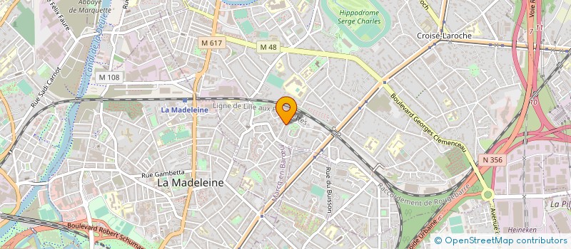 localisation de l'entreprise MADAME CORINNE LANNOIS à MARCQ-EN-BARŒUL