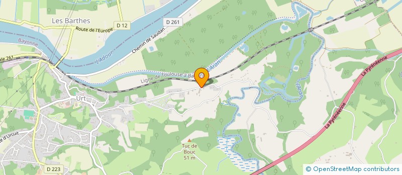 localisation de l'entreprise MADAME CORINNE LAPEBIE  URT