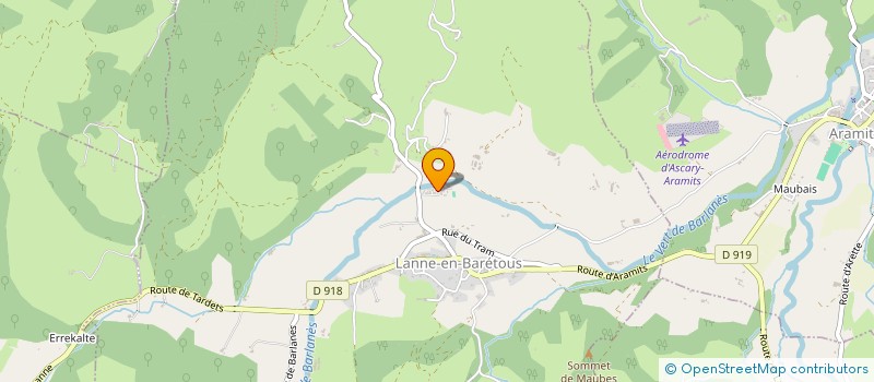 localisation de l'entreprise MADAME CORINNE LARBAIGT  LANNE-EN-BARETOUS