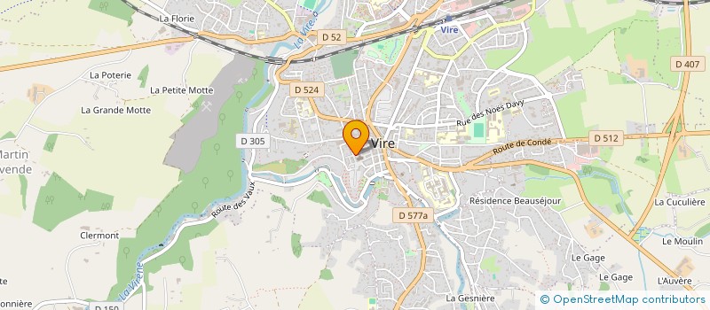 localisation de l'entreprise MADAME CORINNE LARCHE  VIRE NORMANDIE