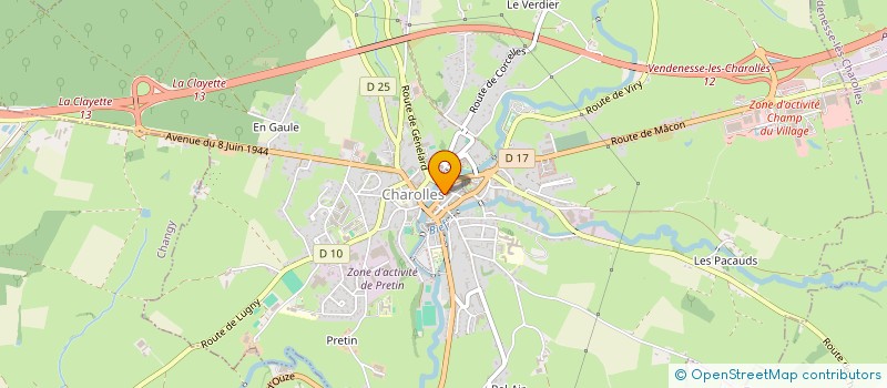 localisation de l'entreprise MADAME CORINNE LARONZE  CHAROLLES