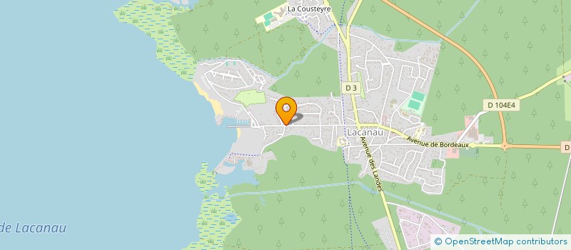 localisation de l'entreprise MADAME CORINNE LARRIEU  LACANAU