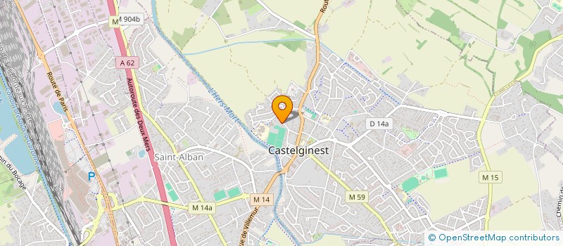 localisation de l'entreprise MADAME CORINNE LASSALLE  CASTELGINEST