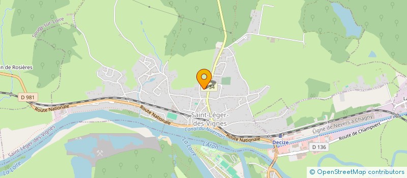 localisation de l'entreprise MADAME CORINNE LAVEVRE  SAINT-LEGER-DES-VIGNES