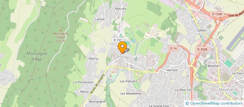 localisation de l'entreprise MADAME CORINNE LAYDERNIER  POISY