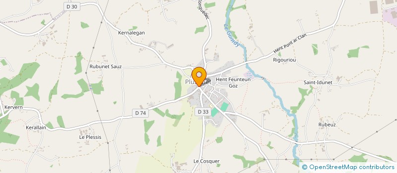 localisation de l'entreprise MADAME CORINNE LE BIHAN  PLUZUNET