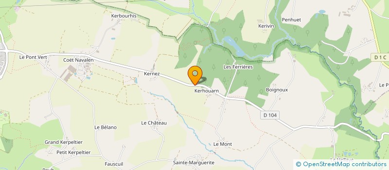 localisation de l'entreprise MADAME CORINNE LE CALONNEC  SULNIAC