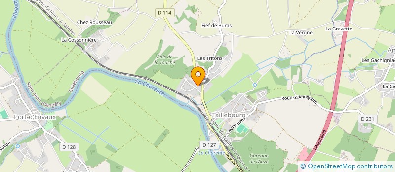 localisation de l'entreprise MADAME CORINNE LE GLAZ à TAILLEBOURG
