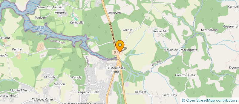 localisation de l'entreprise MADAME CORINNE LE GOFF à QUIMPER