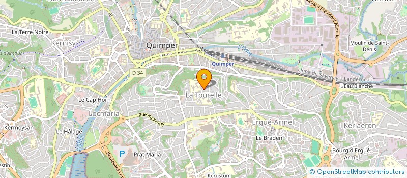 localisation de l'entreprise MADAME CORINNE LE GOFF à QUIMPER