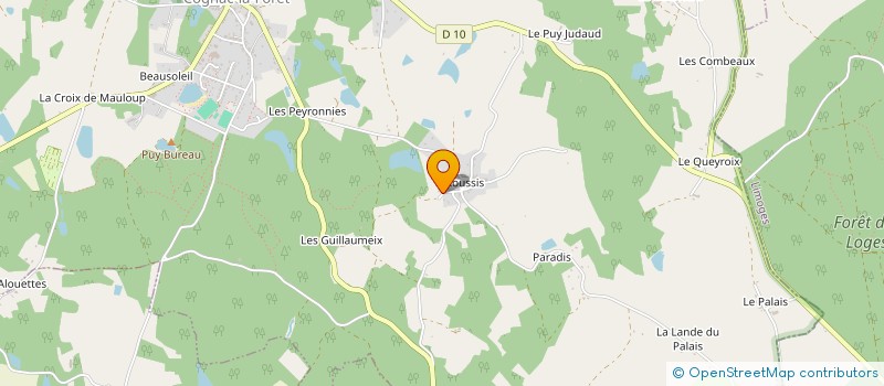 localisation de l'entreprise MADAME CORINNE LE TONQUER  COGNAC-LA-FORET