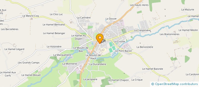 localisation de l'entreprise MADAME CORINNE LEBOUVIER  PERCY-EN-NORMANDIE