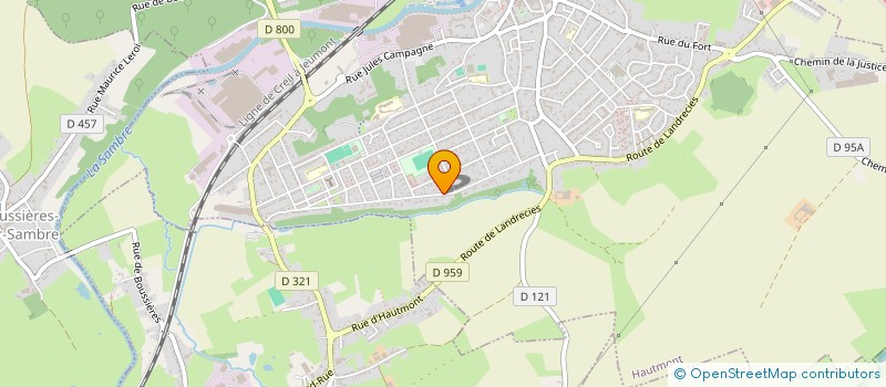 localisation de l'entreprise MADAME CORINNE LEBRUN  HAUTMONT