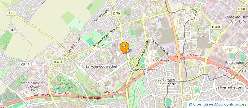 localisation de l'entreprise MADAME CORINNE LECERF  CAEN