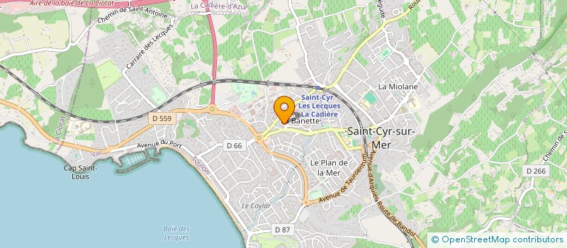 localisation de l'entreprise MADAME CORINNE LECHAT à SAINT-CYR-SUR-MER