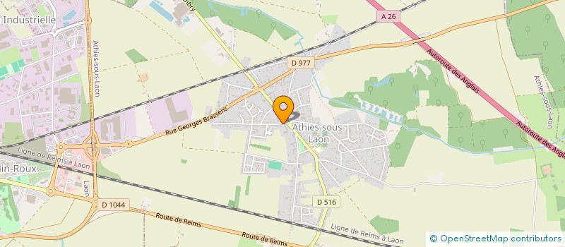 localisation de l'entreprise MADAME CORINNE LECLERCQ  ATHIES SOUS LAON