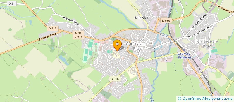 localisation de l'entreprise MADAME CORINNE LEDOUX  GOURNAY-EN-BRAY