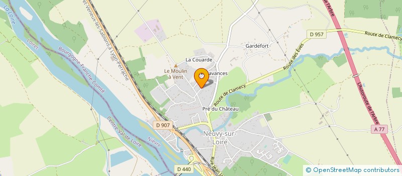 localisation de l'entreprise MADAME CORINNE LEFEBVRE à NEUVY-SUR-LOIRE