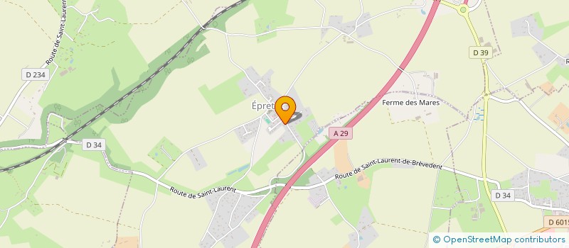 localisation de l'entreprise MADAME CORINNE LEFEUVRE  LES TROIS-PIERRES