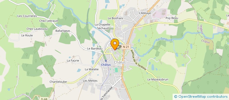 localisation de l'entreprise MADAME CORINNE LEGER à CHALUS