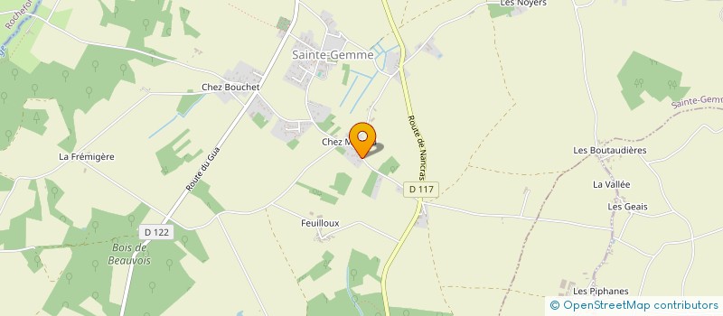 localisation de l'entreprise MADAME CORINNE LEGLISE  SAINTE-GEMME