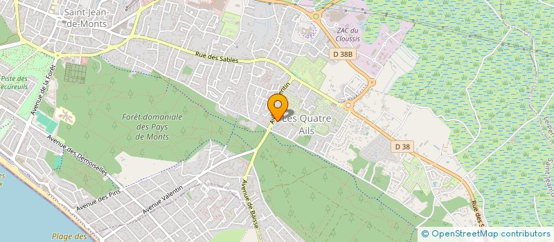 localisation de l'entreprise MADAME CORINNE LEMAGNEN  SAINT-JEAN-DE-MONTS