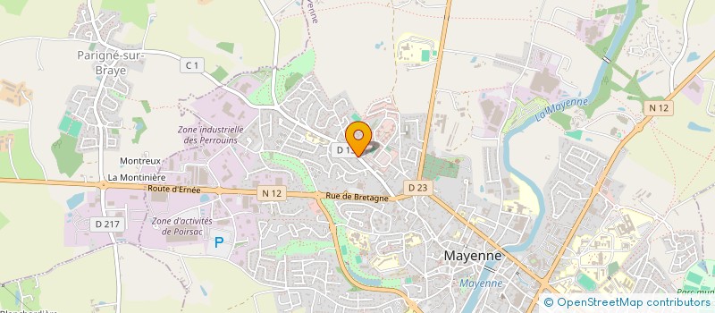 localisation de l'entreprise MADAME CORINNE LEMARIE  MAYENNE