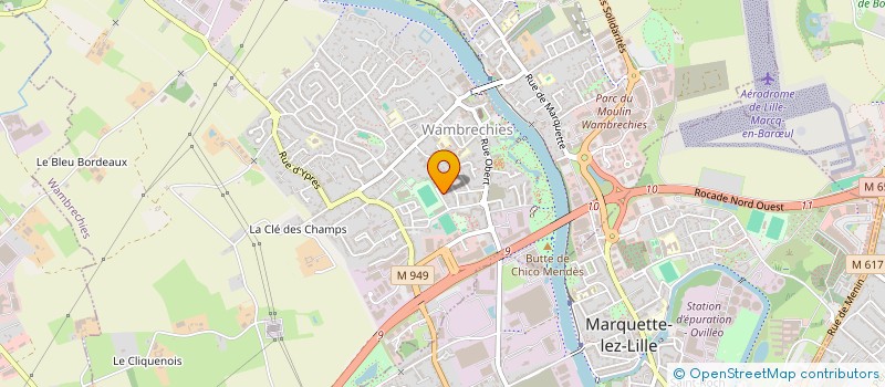 localisation de l'entreprise MADAME CORINNE LEMOINE  WAMBRECHIES