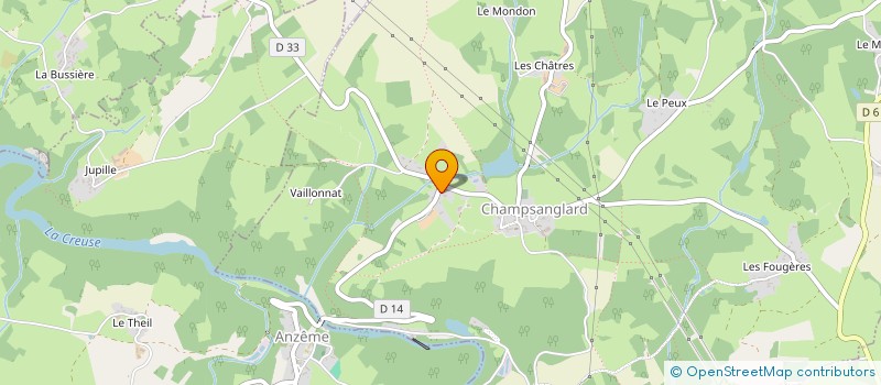 localisation de l'entreprise MADAME CORINNE LEROY  CHAMPSANGLARD