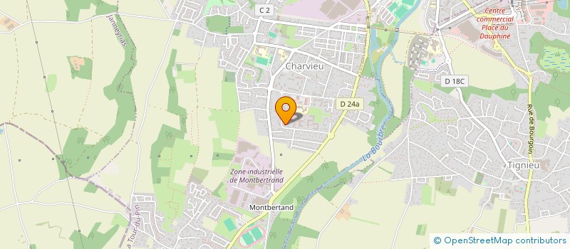 localisation de l'entreprise MADAME CORINNE LEWKO  CHARVIEU-CHAVAGNEUX