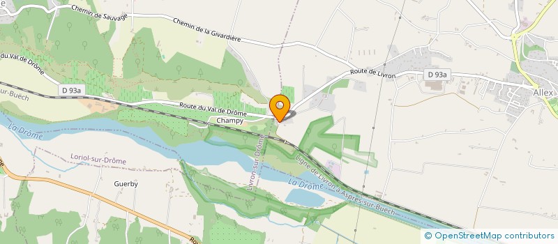 localisation de l'entreprise MADAME CORINNE LIOZON  ALLEX