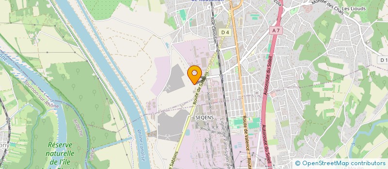 localisation de l'entreprise MADAME CORINNE LOMBARD-DONNET  LE PEAGE-DE-ROUSSILLON