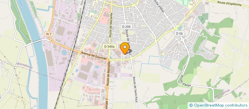 localisation de l'entreprise MADAME CORINNE LORIDAN  MONTELIMAR