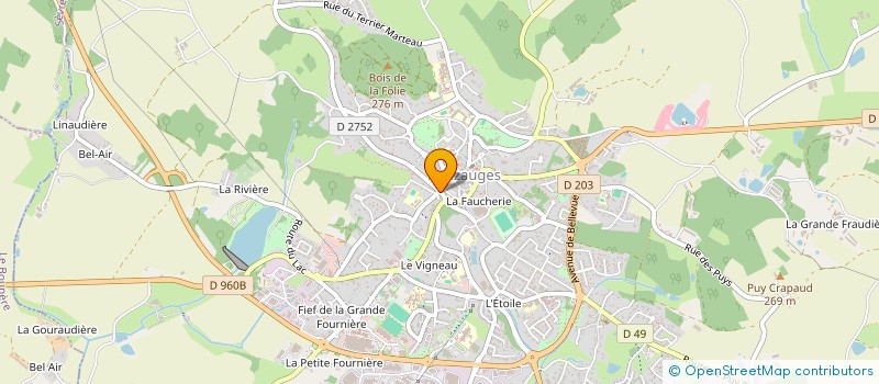 localisation de l'entreprise MADAME CORINNE LOUIS à POUZAUGES