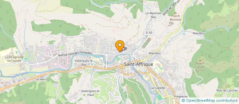 localisation de l'entreprise MADAME CORINNE LOUVEL  SAINT-AFFRIQUE