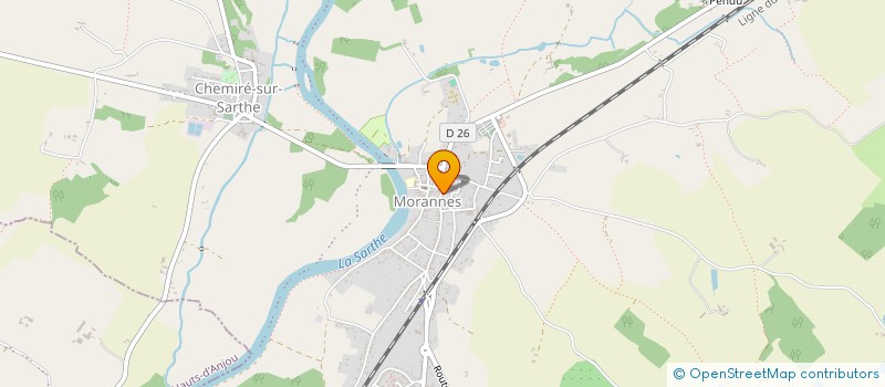 localisation de l'entreprise MADAME CORINNE LOYANT  MORANNES SUR SARTHE-DAUMERAY