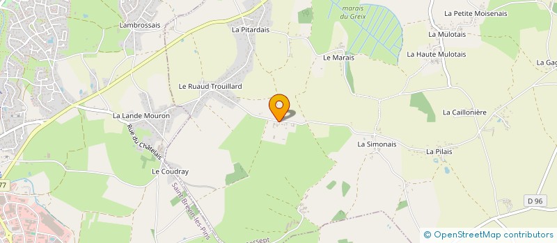 localisation de l'entreprise MADAME CORINNE LUSSEAU  CORSEPT