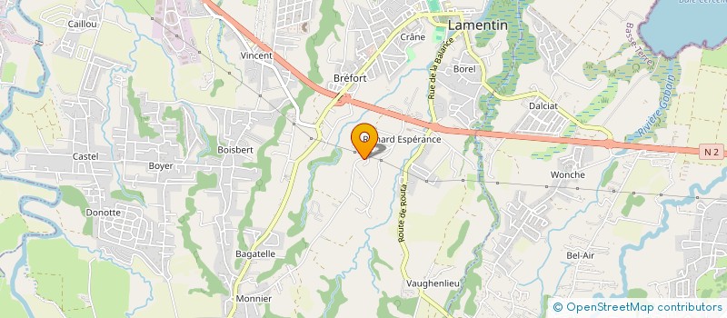 localisation de l'entreprise MADAME CORINNE MAGDELEINE  LAMENTIN